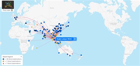 Flights to Kuala Lumpur International Airport (KUL) .